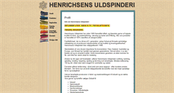 Desktop Screenshot of henrichsens-uldspinderi.dk